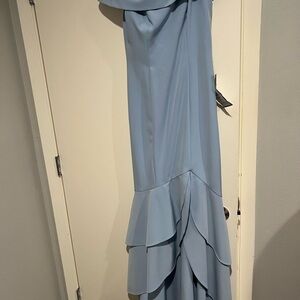 Elegant Blue Women's Dress